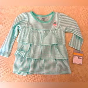 Carters baby girl top NWT